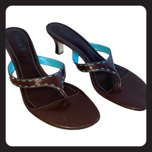 Vintage Brown Kitten Heel